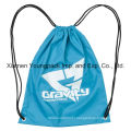 Poliéster promocional personalizado Nylon Drawstring cinch up mochila